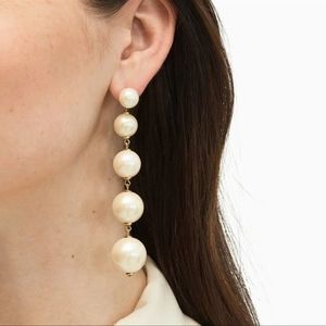 KATE SPADE Pearl linear earrings C